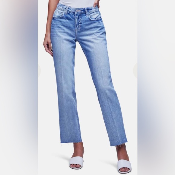 L'AGENCE Denim - Lagence Milana Low Rise Olympia Straight Jean  Size 27x30 New Blue pants